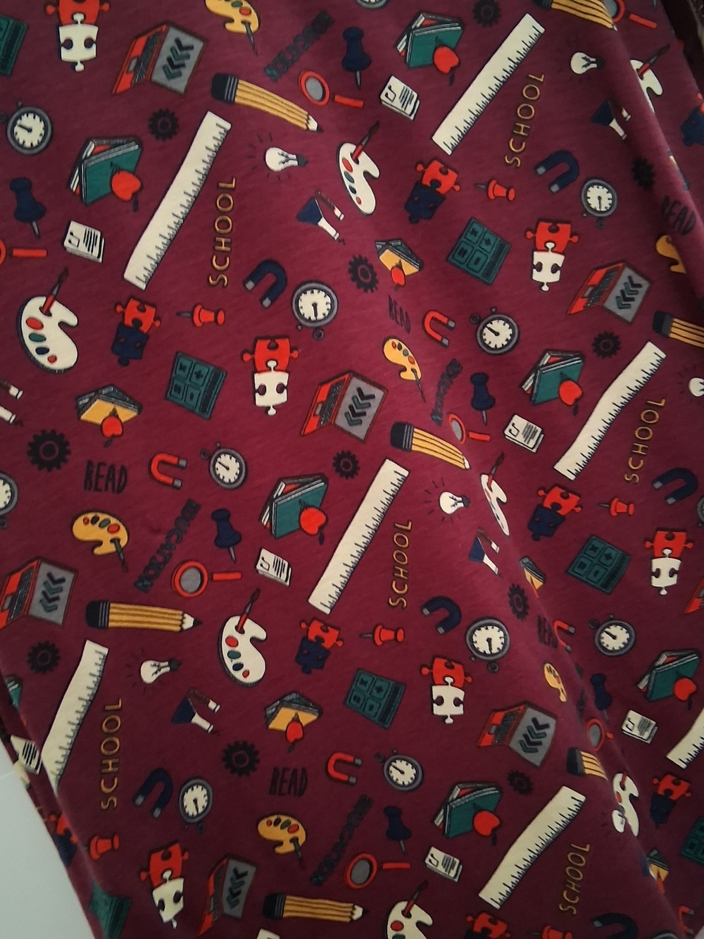 LuLaRoe Burgundy Short Sleeve V-Neck Top Size XL - Picture 3 of 5